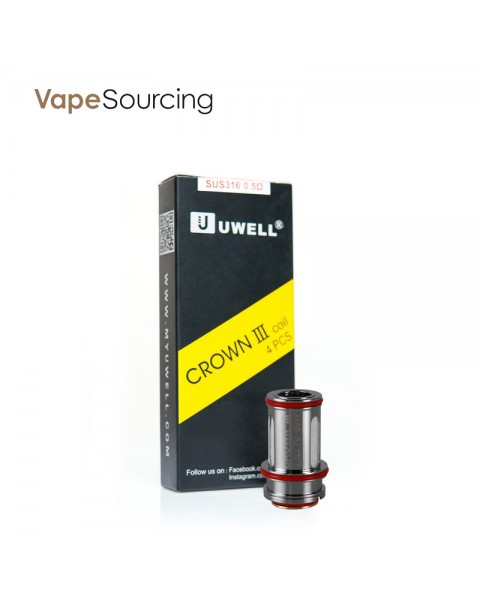 Uwell Crown 3 Replacement Coils-0.25ohm (4pcs/Pack)