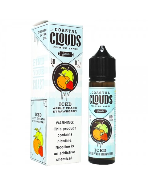 Coastal Clouds Sweets Iced Apple Peach Strawberry E-juice 60ml