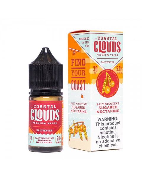 Coastal Clouds Saltwater Sugared Nectarine E-juice 30ml