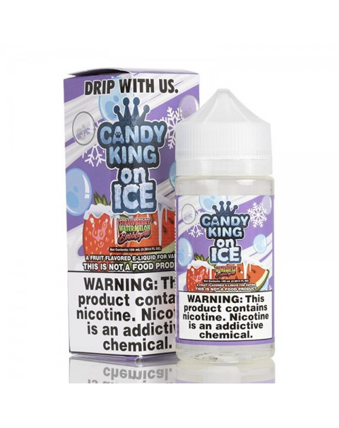 Candy King On ICE Strawberry Watermelon Bubblegum E-Juice 100ml