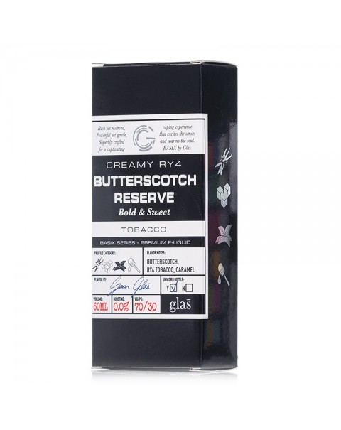 Glas Vapor Butterscotch Reserve - Basix Series E-juice 60ml