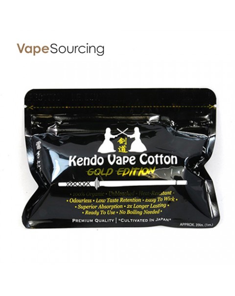 Kendo Vape 100% Japanese organic unbleached Cotton