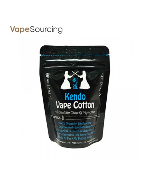 Kendo Vape 100% Japanese organic unbleached Cotton