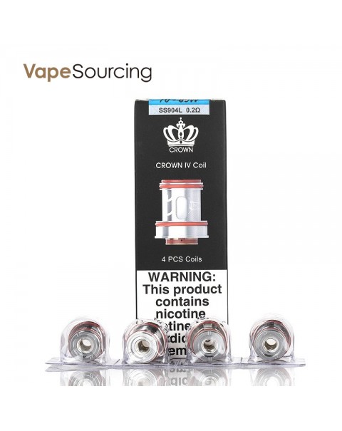 Uwell Crown IV Replacement UN2 Mesh Coil 0.23ohm (4pcs/pack)