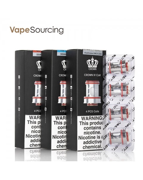 Uwell Crown IV Replacement UN2 Mesh Coil 0.23ohm (4pcs/pack)