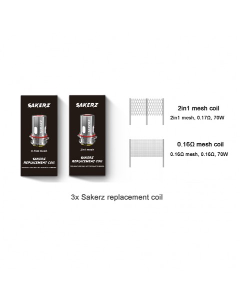 Horizon Sakerz Replacement Coils (3pcs/pack)