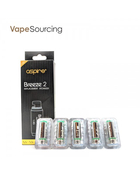 Aspire Breeze 2 Replacement Coils 1.0ohm (5pcs) For Nicotine Salt