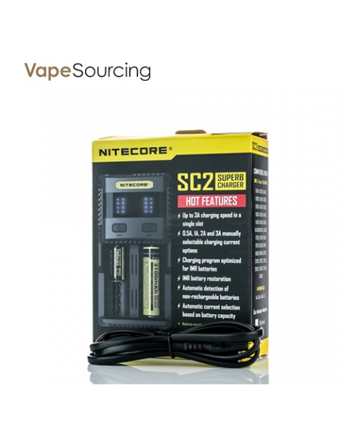 Nitecore SC2 Superb 3A Battery Charger