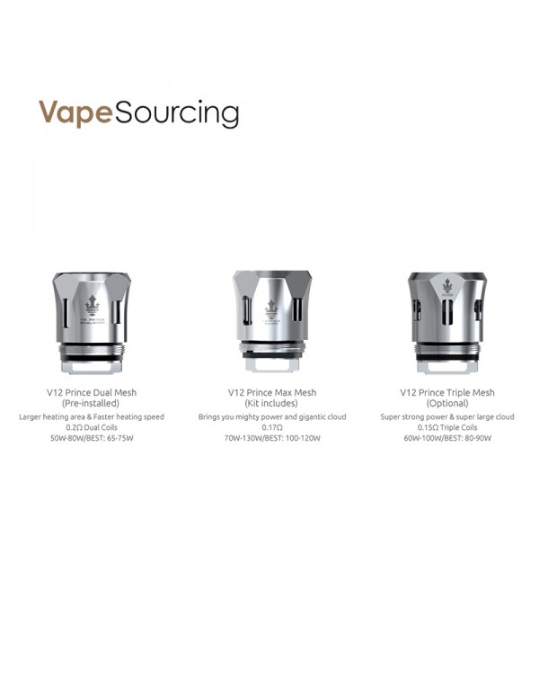 SMOK TFV12 PRINCE Replacement Mesh Coil Head (3pcs...