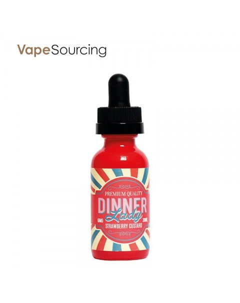 Dinner Lady Strawberry Custard E-juice 60ml(U.S.A. Warehouse)