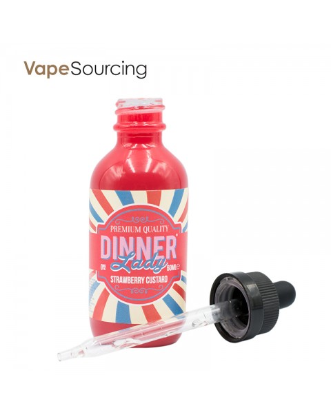 Dinner Lady Strawberry Custard E-juice 60ml(U.S.A. Warehouse)