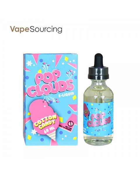 Pop Clouds Cotton Candy E-juice 60ml(U.S.A. Warehouse)