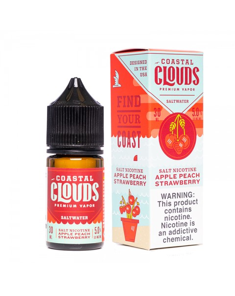 Coastal Clouds Saltwater Apple Peach Strawberry E-juice 30ml