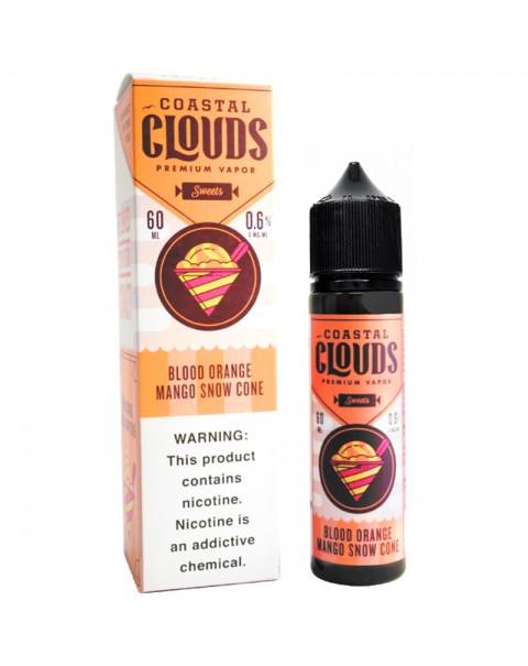 Coastal Clouds Sweets Blood Orange Mango Snow Cone E-juice 60ml