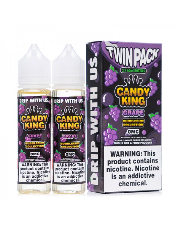 Candy King Grape Bubblegum Collection Twin Pack E-...