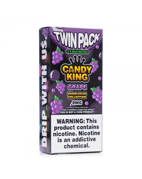 Candy King Grape Bubblegum Collection Twin Pack E-juice 2 x 60ml