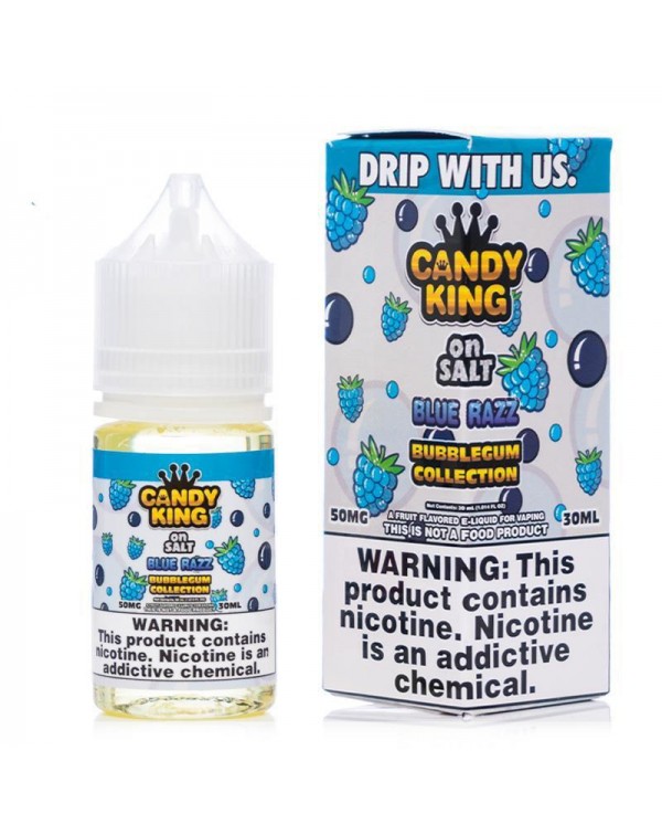 Candy King On Salt Blue Razz Bubblegum E-juice 30m...