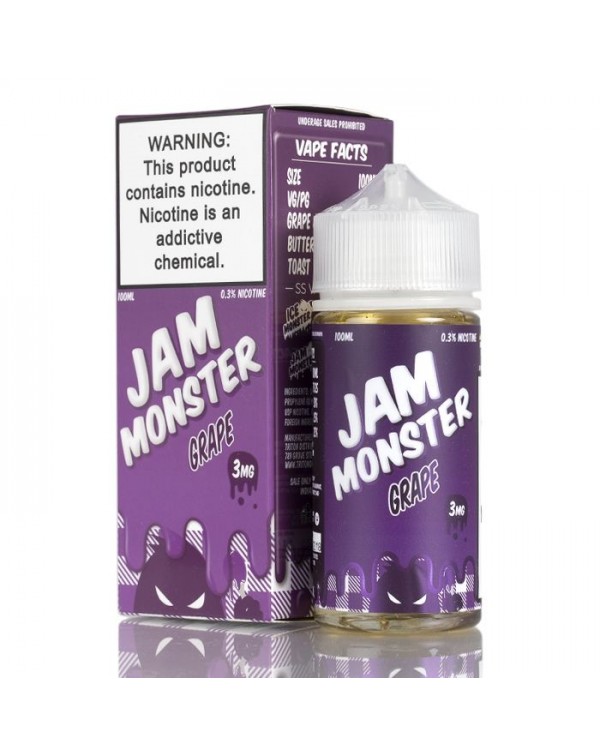 Jam Monster Grape Vape E-juice 100ml