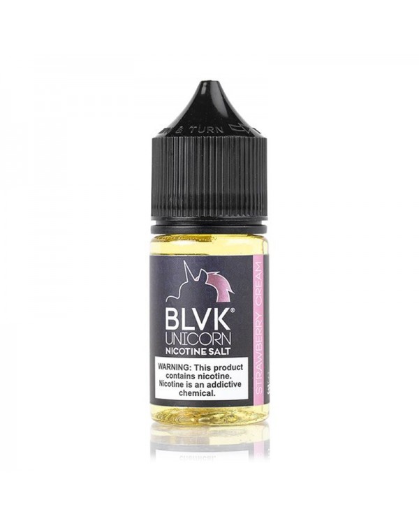 BLVK Unicorn Strawberry Cream Nicotine Salt E-juic...