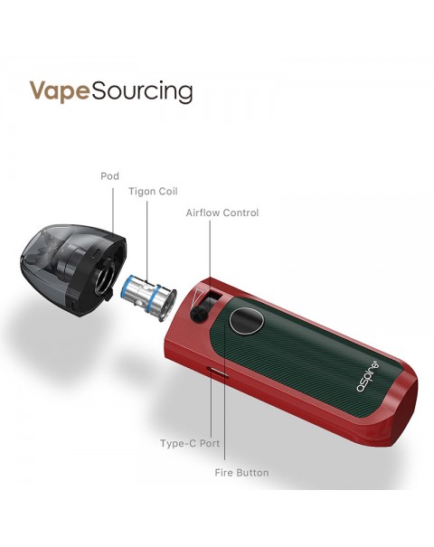 Aspire Tigon AIO Pod System Kit 1300mAh