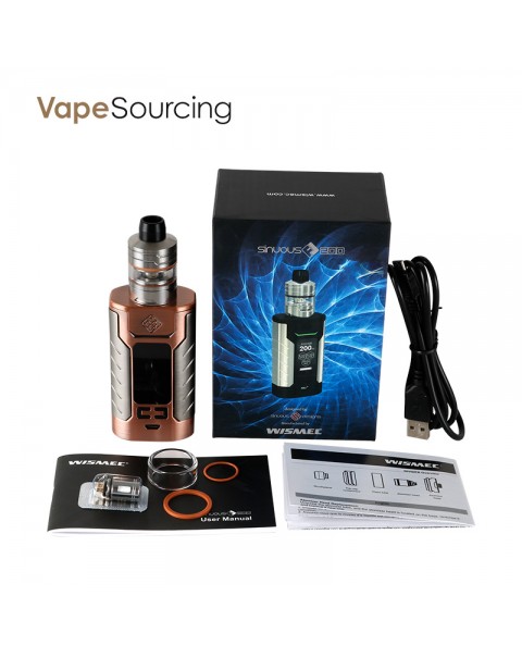 Wismec SINUOUS FJ200 Kit 200W with DIVIDER Tank