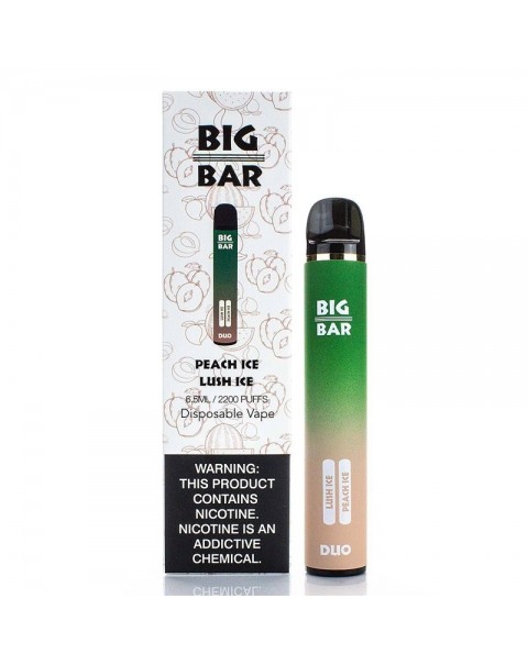 Big Bar Duo Disposable Vape Kit 2200 Puffs Dual Flavors