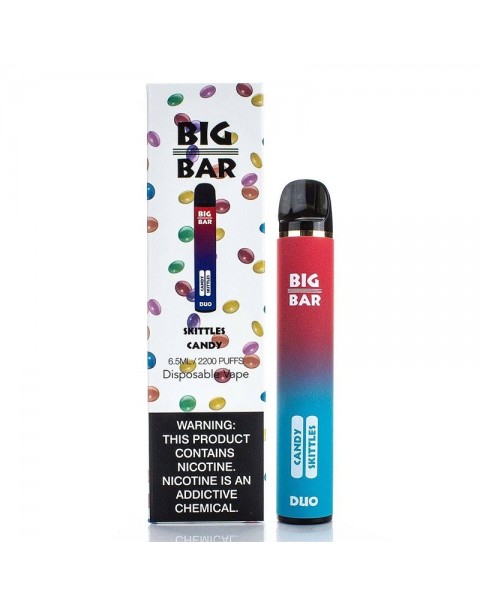 Big Bar Duo Disposable Vape Kit 2200 Puffs Dual Flavors