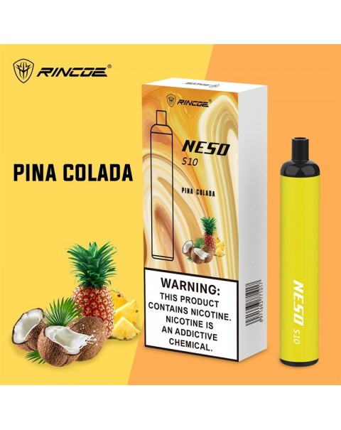 Rincoe Neso S10 Disposable Vape Pen Kit 600 Puffs 500mAh