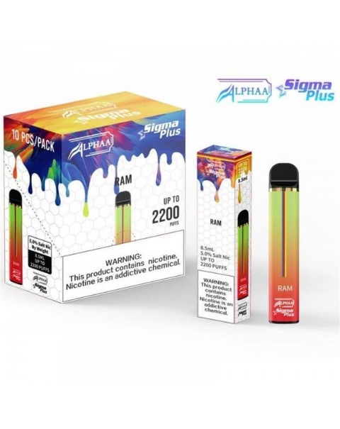 Alphaa Sigma Plus Disposable Vape Kit 2200 Puffs 8.5ml