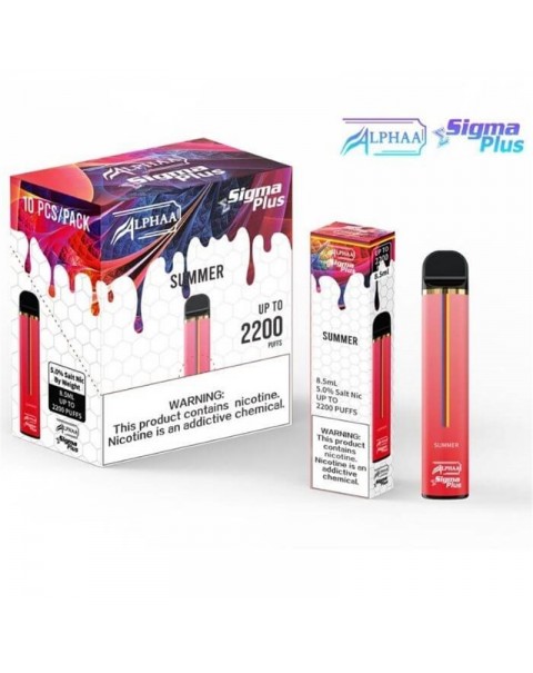 Alphaa Sigma Plus Disposable Vape Kit 2200 Puffs 8.5ml