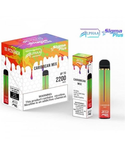 Alphaa Sigma Plus Disposable Vape Kit 2200 Puffs 8.5ml