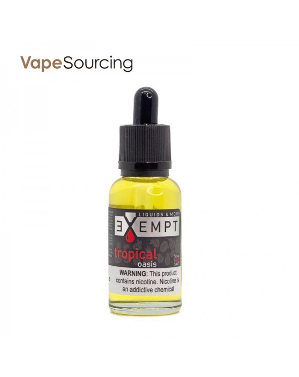 EXEMPT Nic Salt Tropical Oasis E-juice 30ml