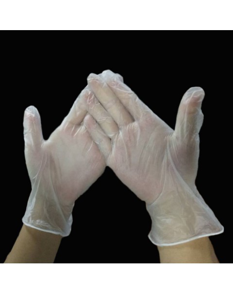 Disposable Transparent PVC Gloves (100pcs/pack)