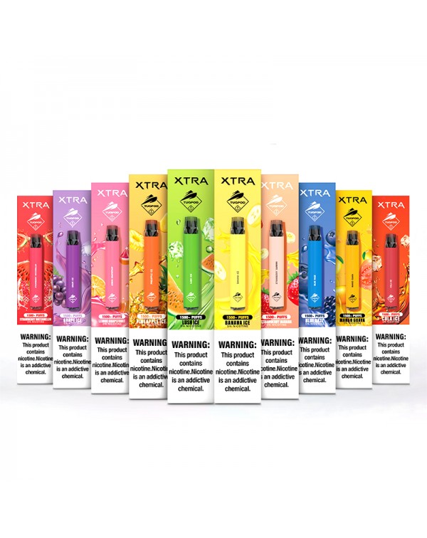 Tugpod XTRA Disposable Pod Device 1500 Puffs 800mA...