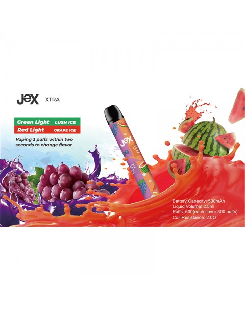 JeX XTRA Disposable Vape Device Dual Flavor 600 Puffs 500mAh