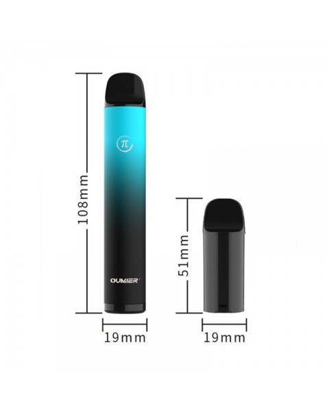 Oumier π Replaceable Pod Kit 800mAh with 3 Vape Pods