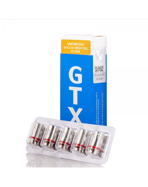 Vaporesso GTX Replacement Coils For Target PM80, Target PM80 SE, Target PM30, GTX One (5pcs/pack)