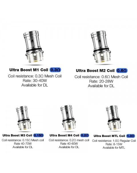 Lost Vape Ultra Boost Replacement Coils (5pcs/pack)