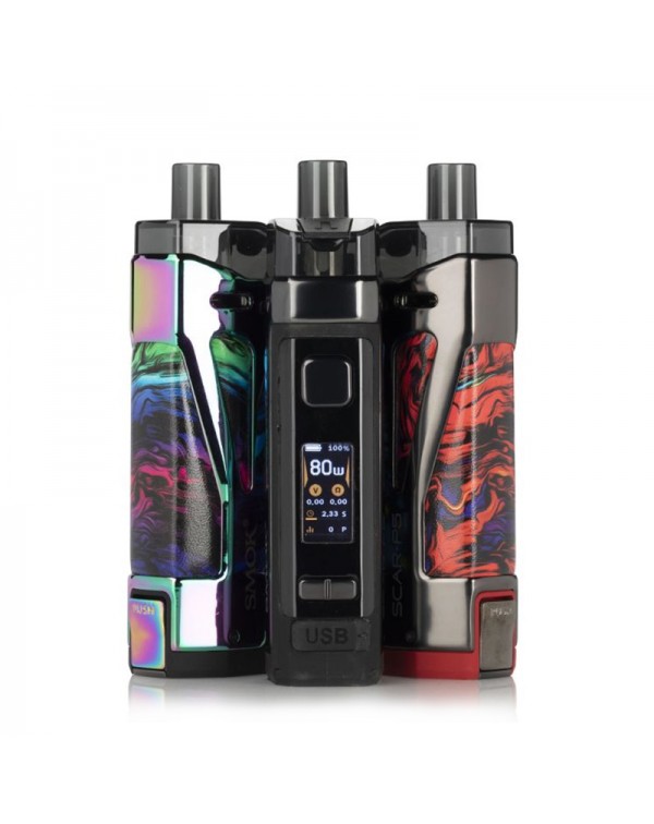 SMOK Scar P5 Pod Mod Kit 80W External 18650 Batter...