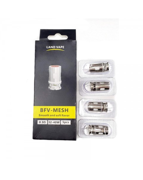 Land Vape BFV-MESH Coil (5pcs/pack)- Compatible with VOOPOO Drag Max/ Drag X&S/ Vinci / R80 / R40