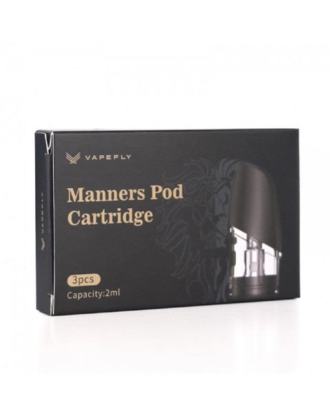 Vapefly Manners Replacement Pod Cartridge 2ml (3pcs/pack)