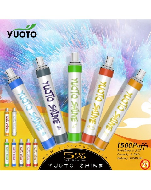 Yuoto Shine Disposable Vape Kit 1500 Puffs 1000mAh